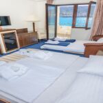 Family Pokoj s manželskou postelí s výhledem na moře