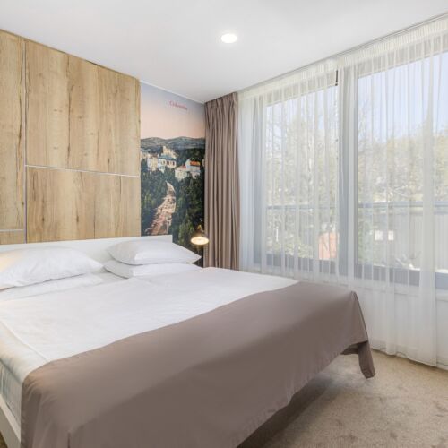 Upstairs Pleasant Interior Design Double Room