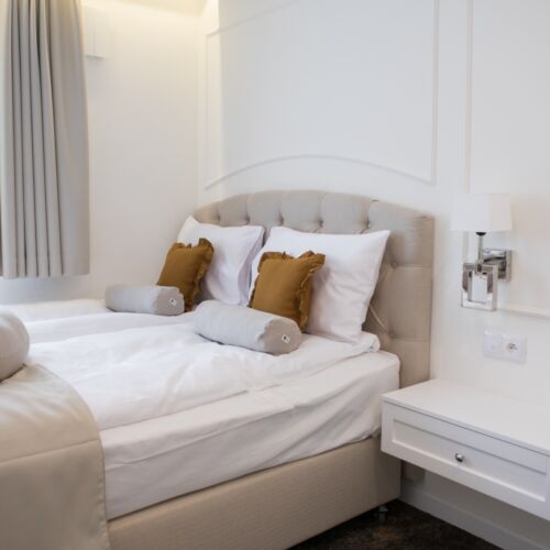 Apartament la parter cu vedere spre gradina cu 1 camera pentru 2 pers.