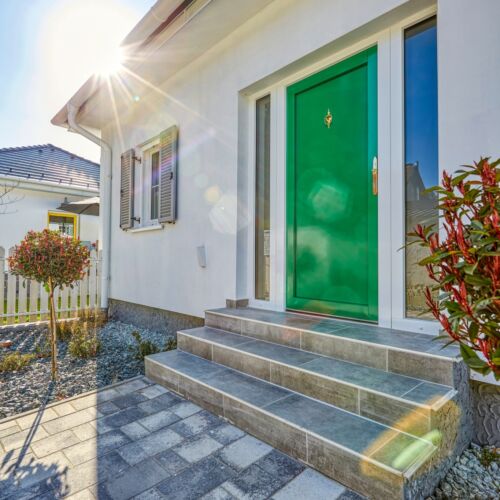 Apartament 2-osobowy cały dom z widokiem na ogród z 1 pomieszczeniem sypialnianym (możliwa dostawka)