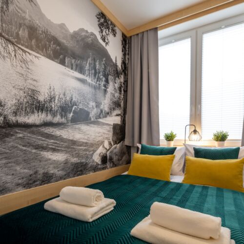 Apartament 4-osobowy Komfort z aneksem kuchennym z 2 pomieszczeniami sypialnianymi