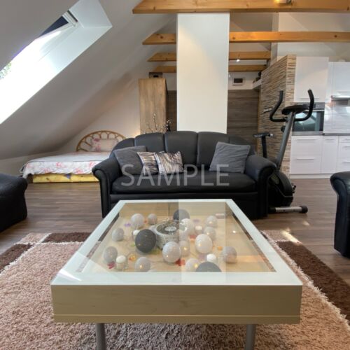 Mansard Design 1-Room Apartment for 4 Persons