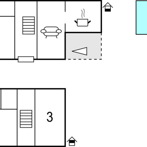 Casă de vară pentru 7 pers. (se inchirieaza doar integral)