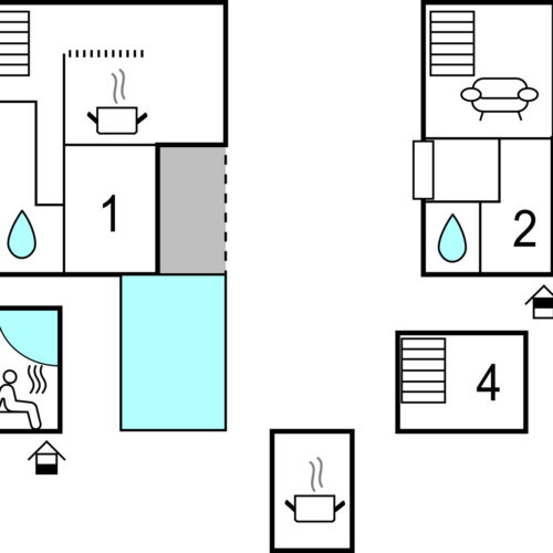 Casă de vară pentru 6 pers. (se inchirieaza doar integral)