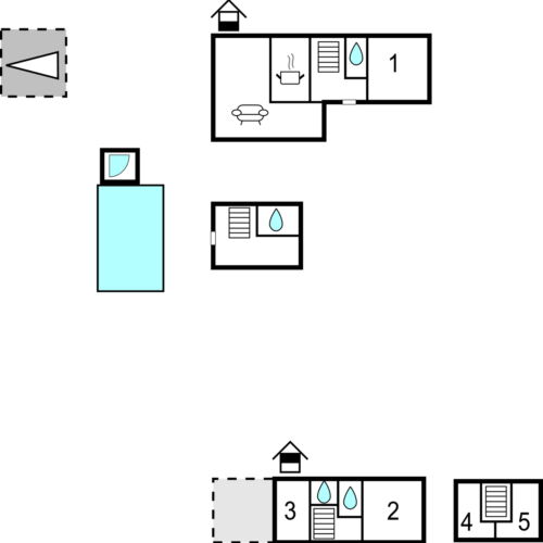 Domek letniskowy 12-osobowy 