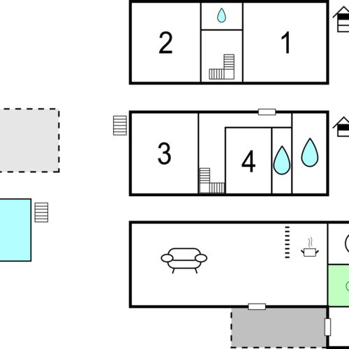 Casă de vară pentru 8 pers. (se inchirieaza doar integral)