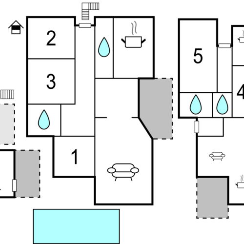 Casă de vară pentru 12 pers. (se inchirieaza doar integral)