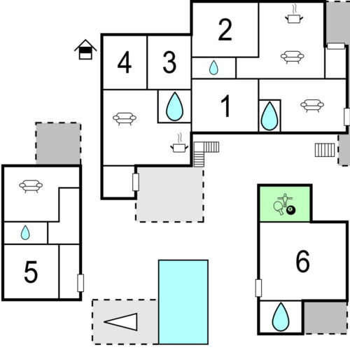 Casă de vară pentru 14 pers. (se inchirieaza doar integral)