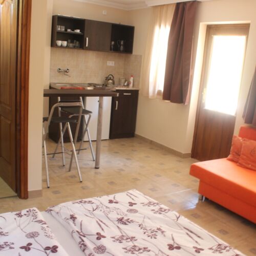 Apartament studio la parter cu 1 camera pentru 4 pers.