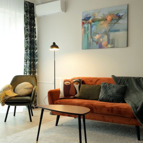 Apartament 2-osobowy Wystrój wnętrz z 1 pomieszczeniem sypialnianym (możliwa dostawka)