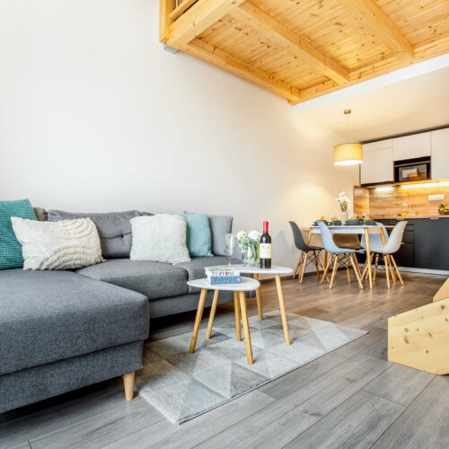 Apartman se sprchou s privátní koupelnou mimo apartmán pro 4 os. (s možností přistýlky)