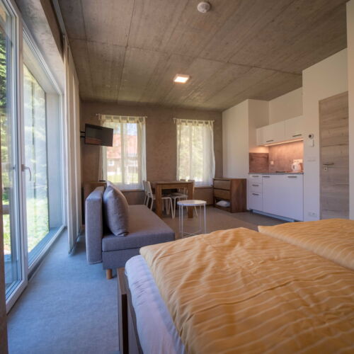 Studio Apartman s vlastní kuchyňkou s manželskou postelí s 1 ložnicí (s možností přistýlky)