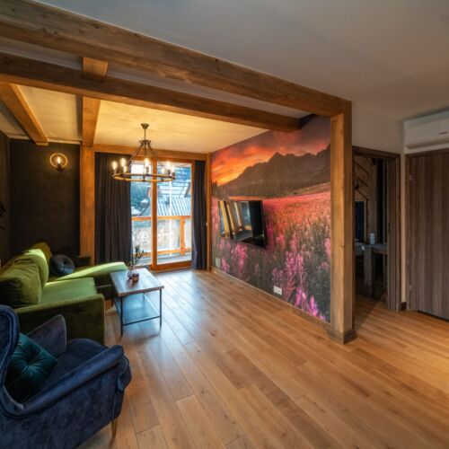 2-Zimmer-Apartment für 4 Personen Obergeschoss mit Aussicht auf die Berge