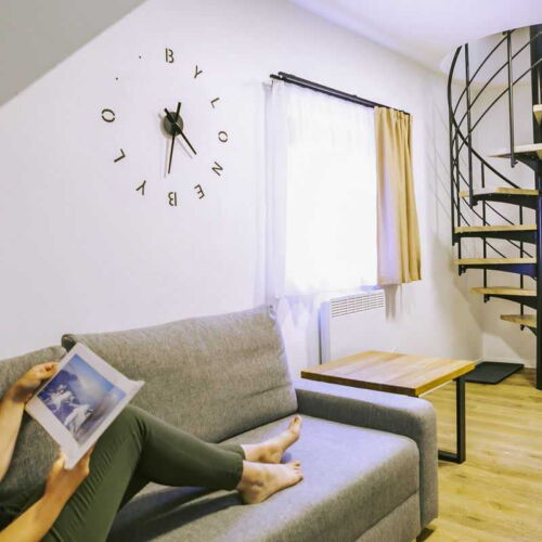 Mansard 1-Room Apartment for 4 Persons Mezonet (extra beds available)