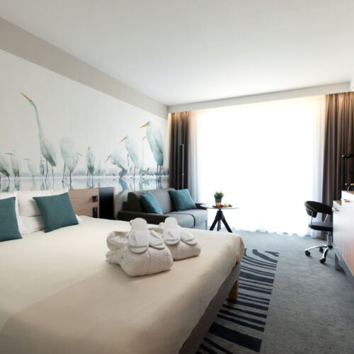 Folyóra néző Superior franciaágyas szoba (pótágyazható)