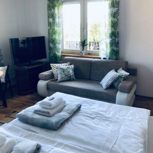 Pokój 4-osobowy Tourist z widokiem na ogród