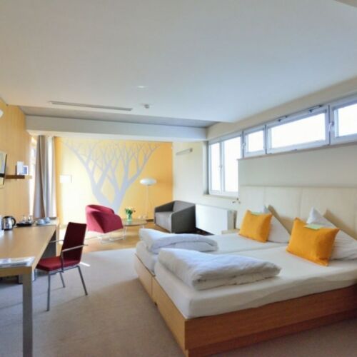 Pleasant Interior Design Air Conditioned Double Room (extra beds available)