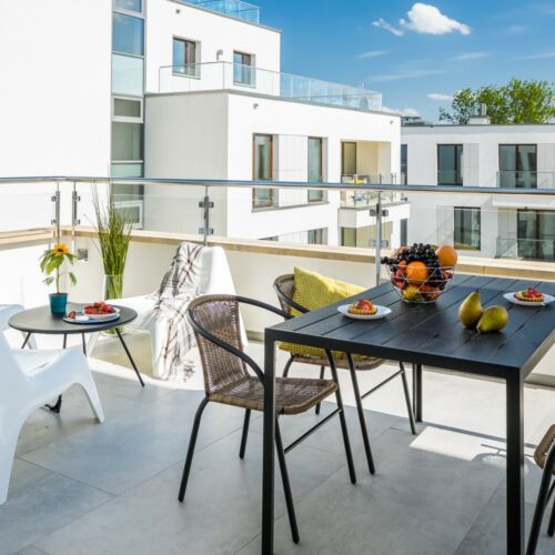 Apartament 4-osobowy Premium z tarasem z 2 pomieszczeniami sypialnianymi