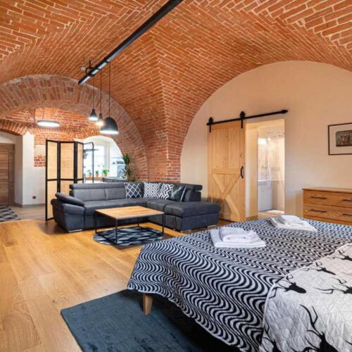 Deluxe Apartman s koupelnou s manželskou postelí s 1 ložnicí