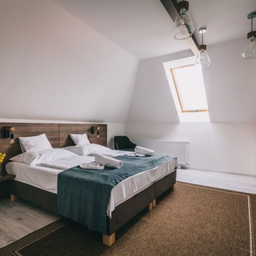 Camera twin classic la parter (se poate solicita pat suplimentar)