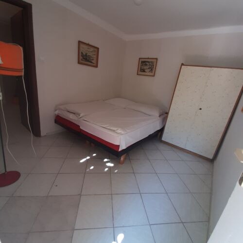 Camera twin cu duș cu vedere spre grădină