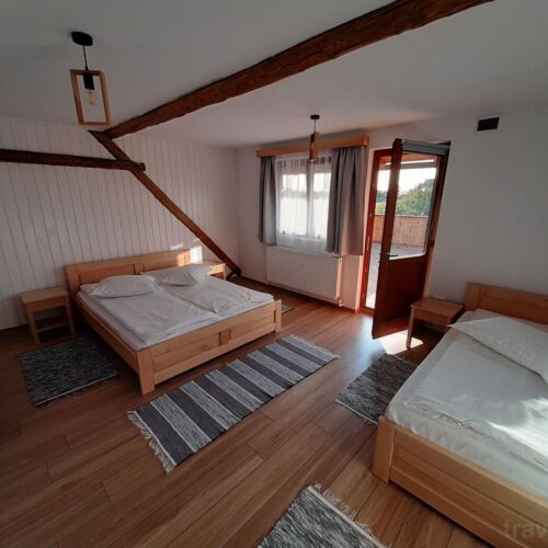 Camera tripla cu terasă cu grădină (se poate solicita pat suplimentar)