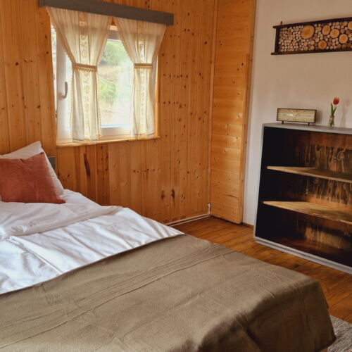 Cabană întreaga unitate cu vedere spre pădure pentru 9 pers. (se inchirieaza doar integral)