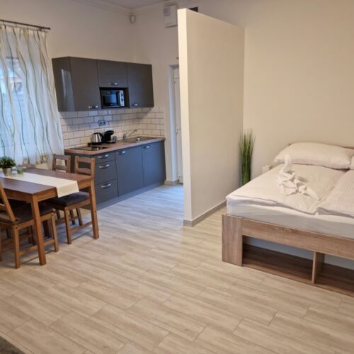 Apartament 4-osobowy na parterze z tarasem z 1 pomieszczeniem sypialnianym