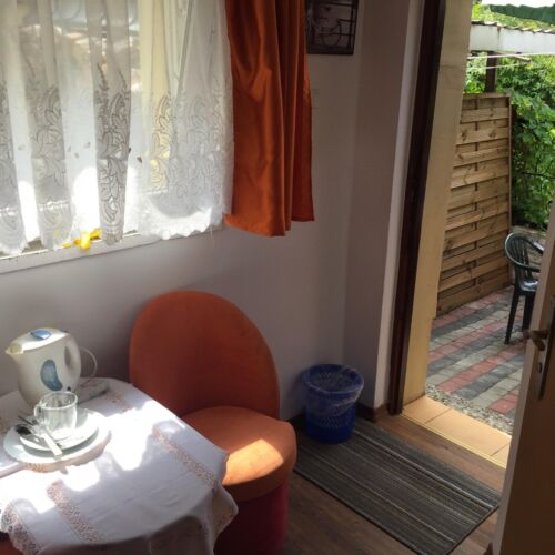 Camera single cu grup sanitar cu gradina (se poate solicita pat suplimentar)