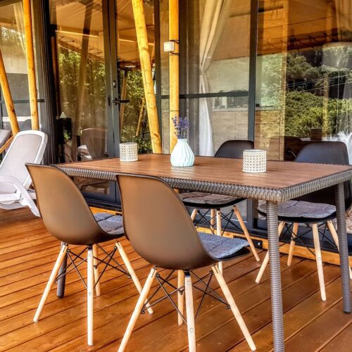 Vilă cu terasă cu vedere spre pădure pentru 6 pers. (se inchirieaza doar integral)