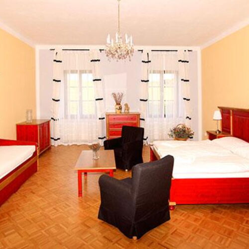 Apartament 2-osobowy z prysznicem ze wspólnym aneksem kuchennym z 1 pomieszczeniem sypialnianym (możliwa dostawka)