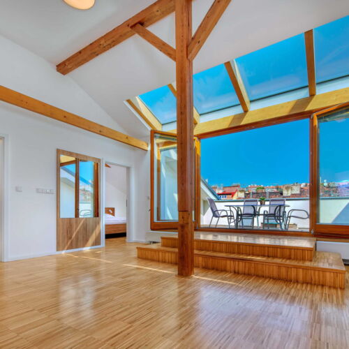 Apartament penthouse cu duș pentru 4 pers. (se poate solicita pat suplimentar)