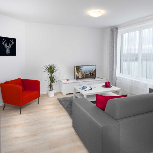 Apartman se sprchou s privátní koupelnou mimo apartmán pro 5 os.