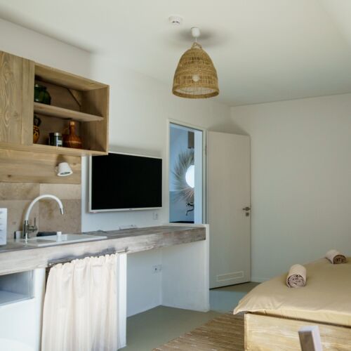 Apartament 3-osobowy na piętrze z klimatyzacją z 1 pomieszczeniem sypialnianym