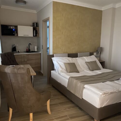 1-Zimmer-Apartment für 2 Personen Parterre mit Aussicht auf den Hof