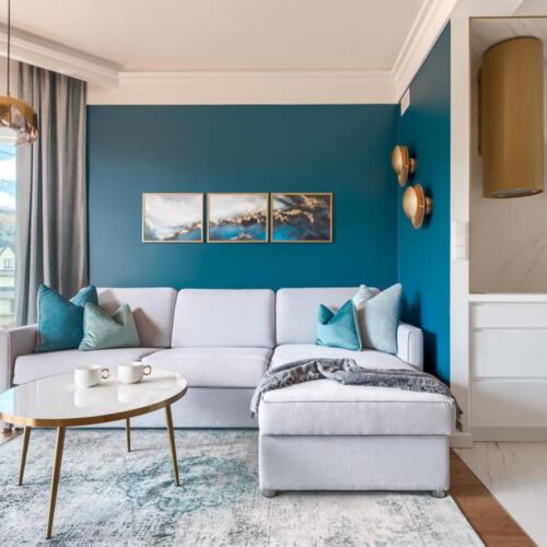 Apartament 4-osobowy z balkonem z widokiem na góry z 2 pomieszczeniami sypialnianymi