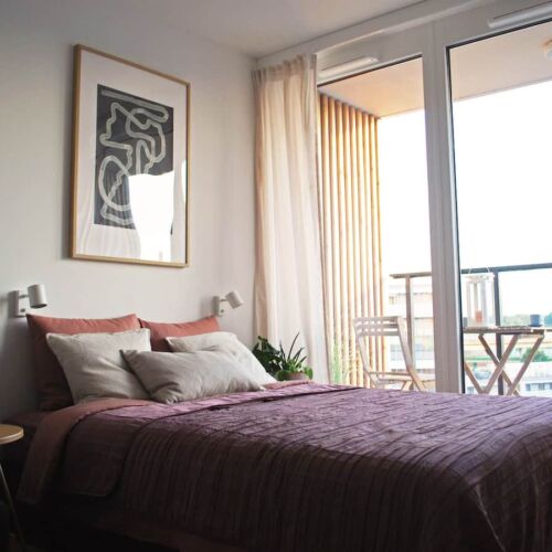 Apartament 2-osobowy Studio z balkonem z 1 pomieszczeniem sypialnianym