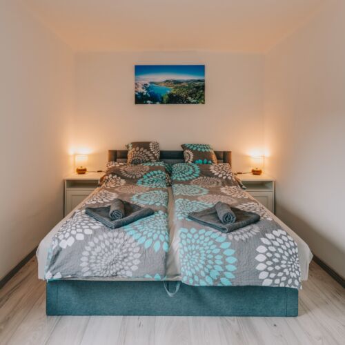 Apartament 4-osobowy Przyjazny podróżom rodzinnym z balkonem z 2 pomieszczeniami sypialnianymi (możliwa dostawka)