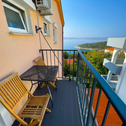 Studio Partial Sea View 1-Room Apartment for 2 Persons