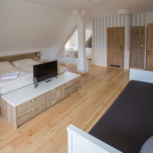 Apartament 4-osobowy z aneksem kuchennym (możliwa dostawka)