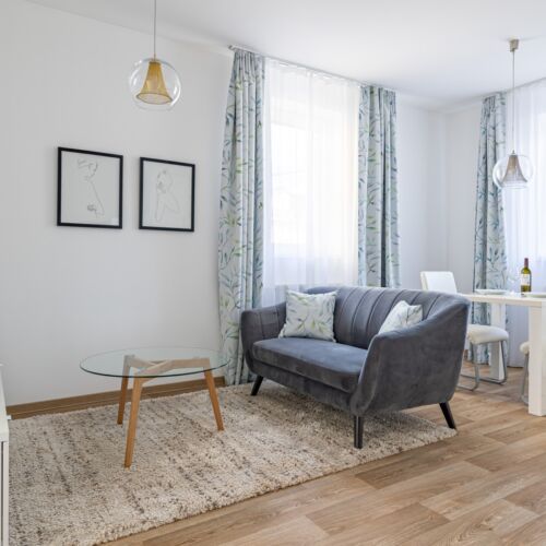 Apartman se sprchou s vlastní kuchyňkou s manželskou postelí s 1 ložnicí