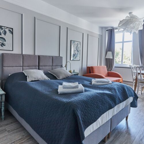 Apartament 3-osobowy na piętrze z balkonem z 1 pomieszczeniem sypialnianym