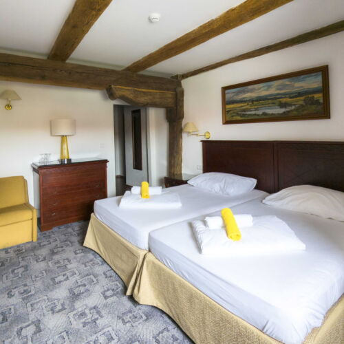 Pokoj s klimatizací  s manželskou postelí (s možností přistýlky)