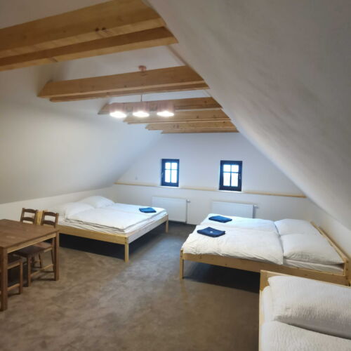 Camera cu duș cu chicinetă proprie pentru 5 pers.