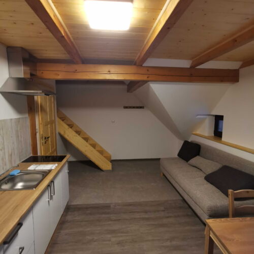 Camera cvadrupla cu duș cu chicinetă proprie