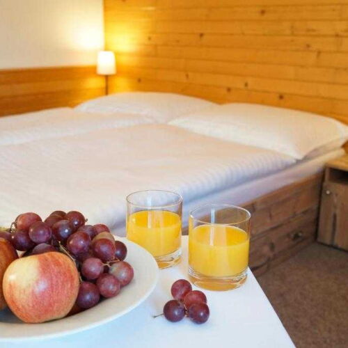 Pokoj se sprchou  s manželskou postelí