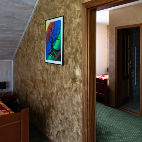 Pokoj se sprchou s terasou pro 3 os.