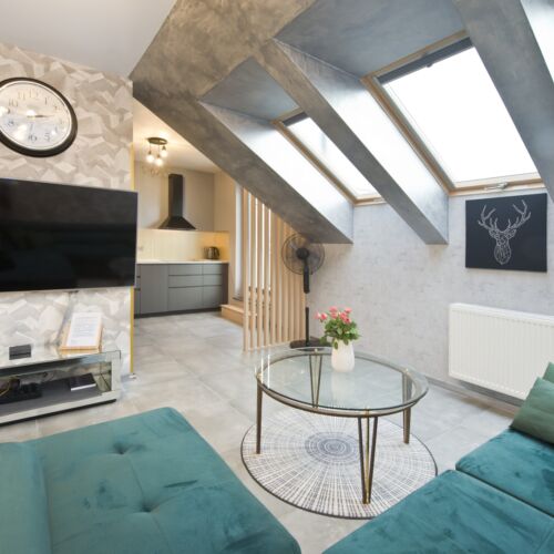 Apartament 4-osobowy Komfort z widokiem na rzekę z 2 pomieszczeniami sypialnianymi