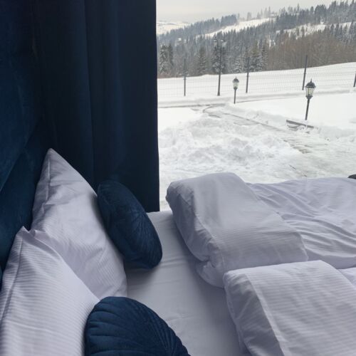 Domek drewniany 6-osobowy cały dom z widokiem na góry