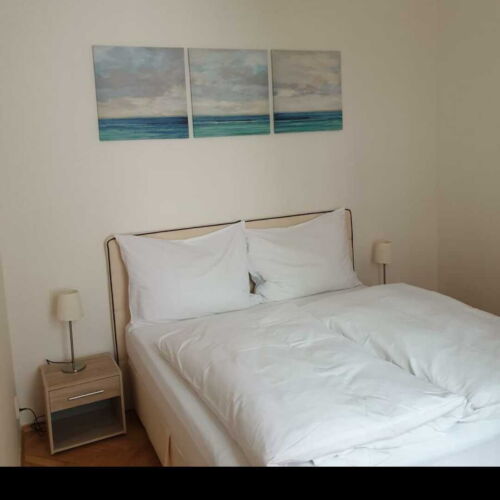 Apartman se sprchou s privátní koupelnou mimo apartmán s manželskou postelí s 1 ložnicí